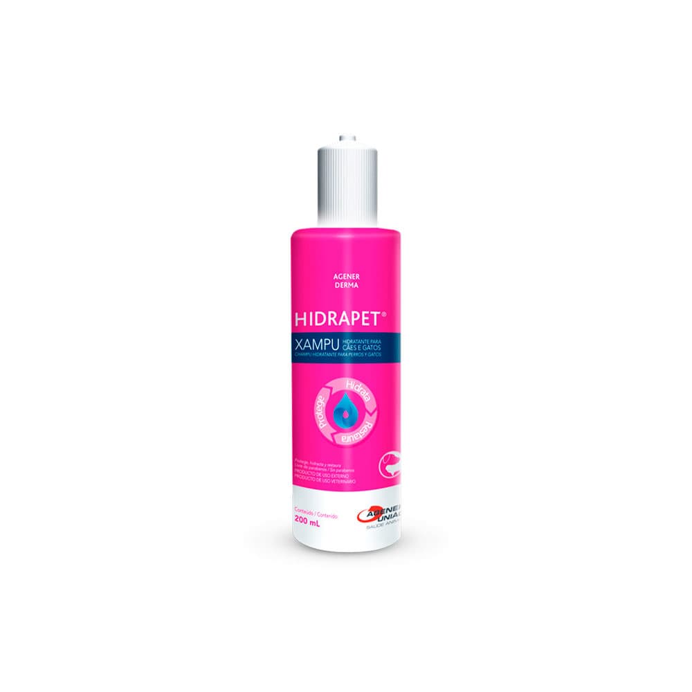 Xampu Hidratante Hidrapet 200ml para Cães e Gatos – Agener União