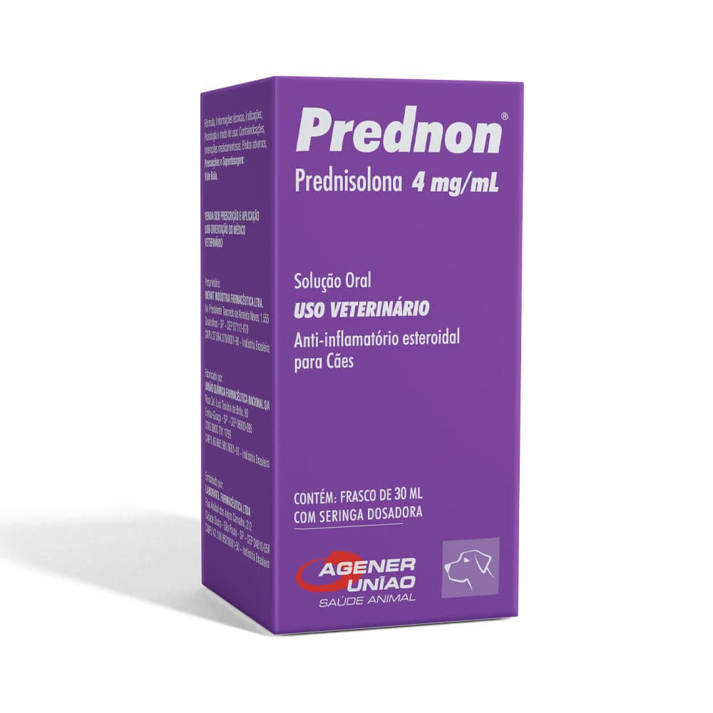 Anti-inflamatório Prednon Oral (Corticoide) para Cães e Gatos — Agener União