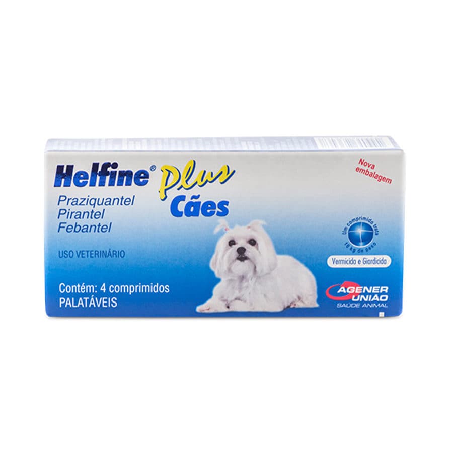 Vermífugo Helfine Plus 2 Comprimidos (Febantel + Pamoato de Pirantel + Praziquantel) para Gatos – Agener União