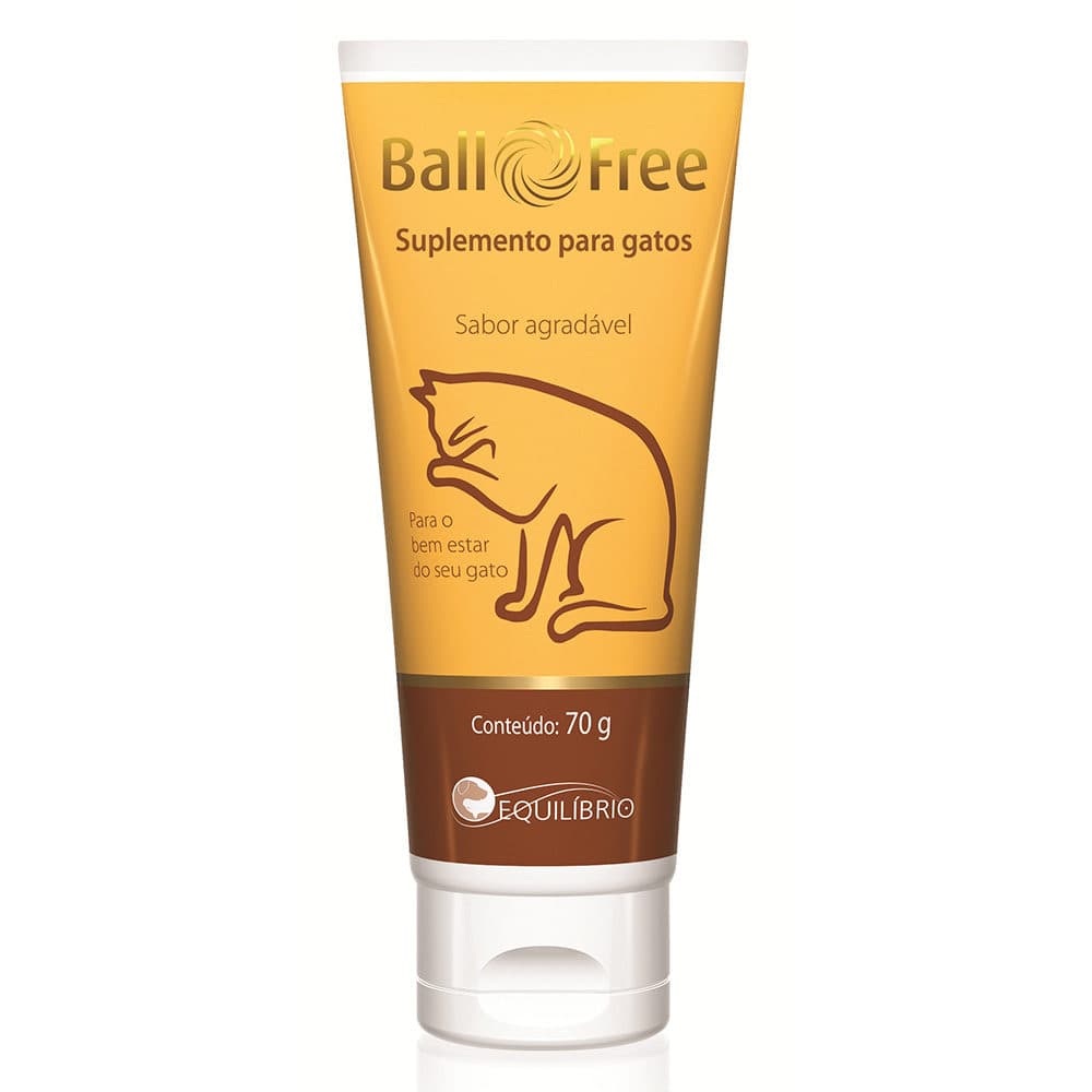 Suplemento Antibolas de Pelo Ball Free 70g (Malte + Lecitina) Pasta Oral para Gatos — Agener União