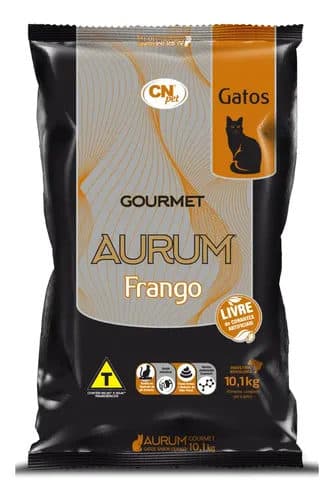 Ração Aurum Gourmet Para Gatos Adultos Sabor Frango 10kg – CN Rações