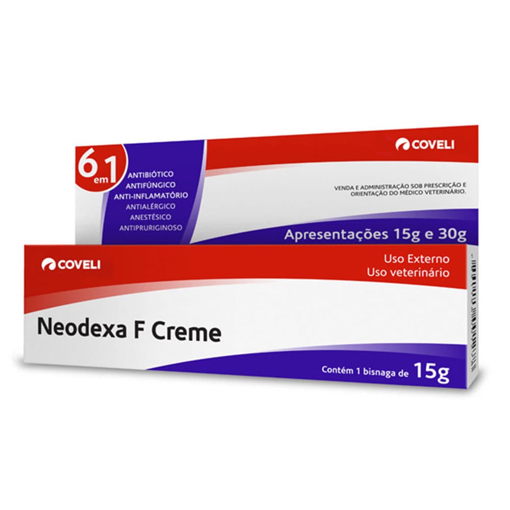 Creme Dermatológico Neodexa 15g para Cães e Gatos – Coveli