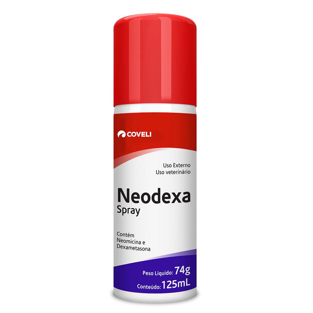 Spray Dermatológico Neodexa 74g para Cães e Gatos – Coveli