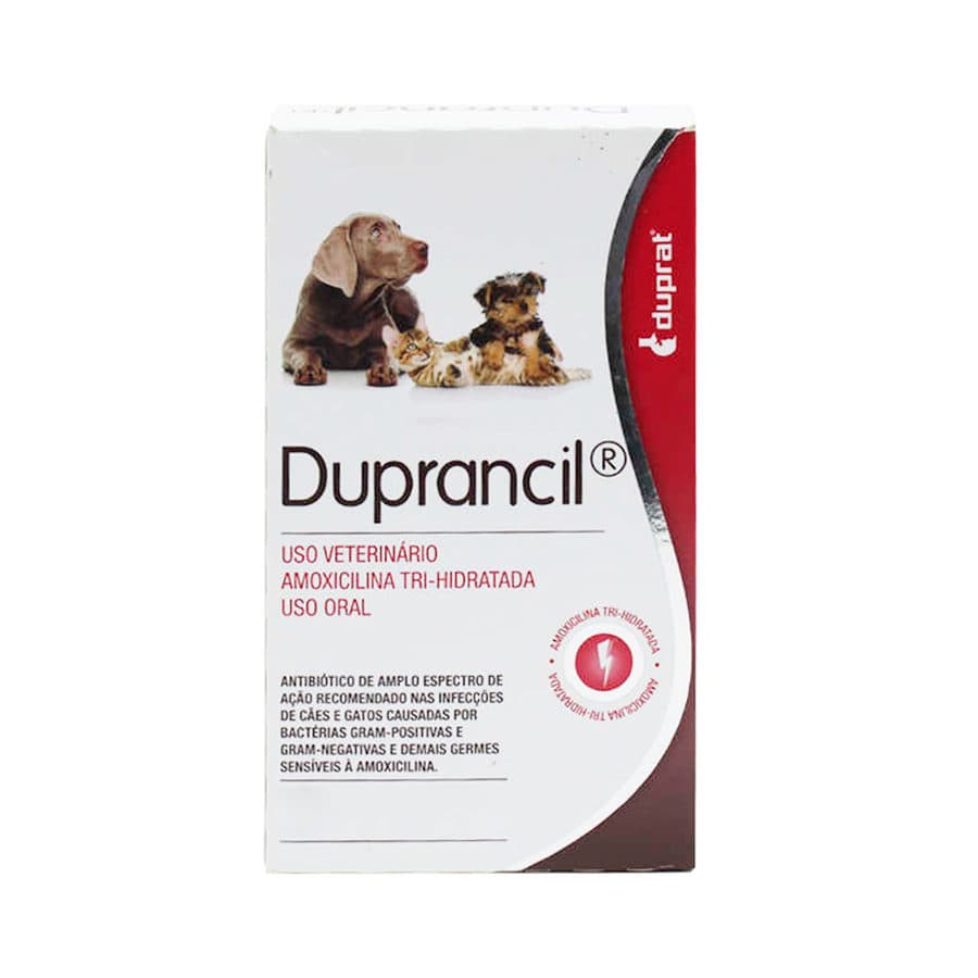 Antibiótico Duprancil 40g (Amoxicilina) Pó Oral para Cães e Gatos — Duprat