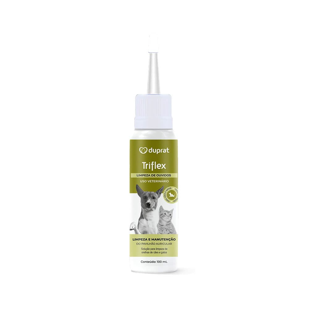 Limpador Auricular Triflex 100ml para Cães e Gatos — Duprat