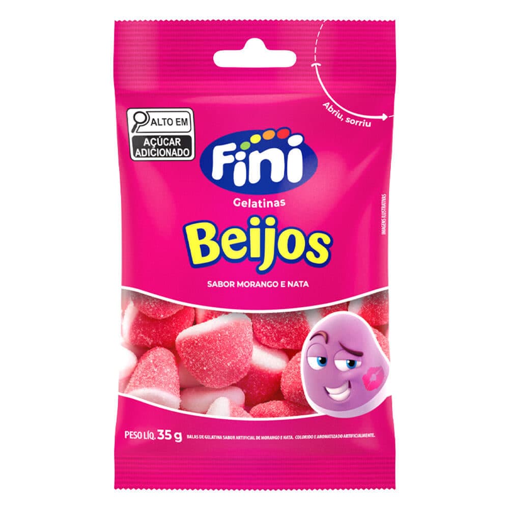Gelatinas Beijos 35g - Fini