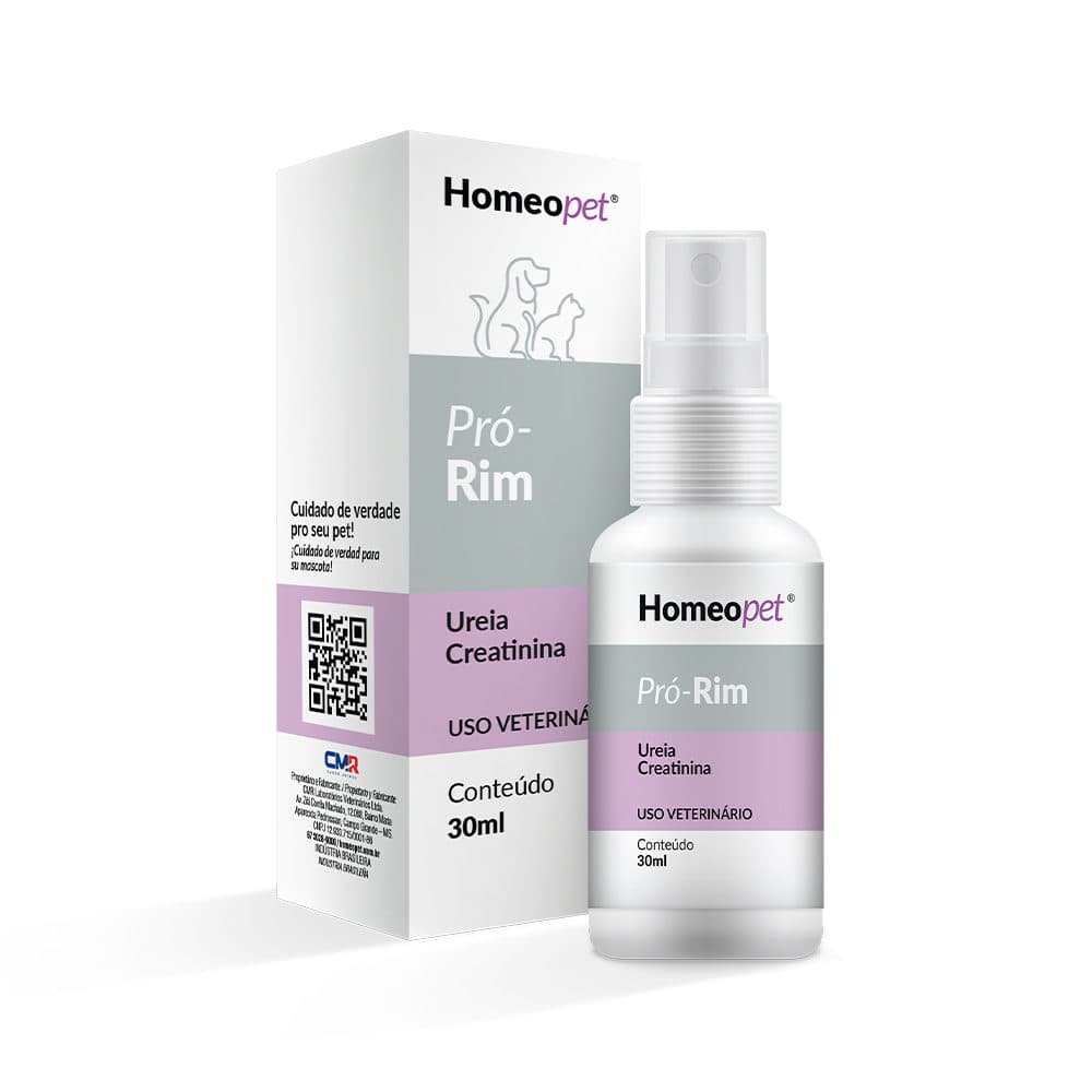 Homeopático Renal Pró-Rim 30ml para Cães e Gatos – Homeopet