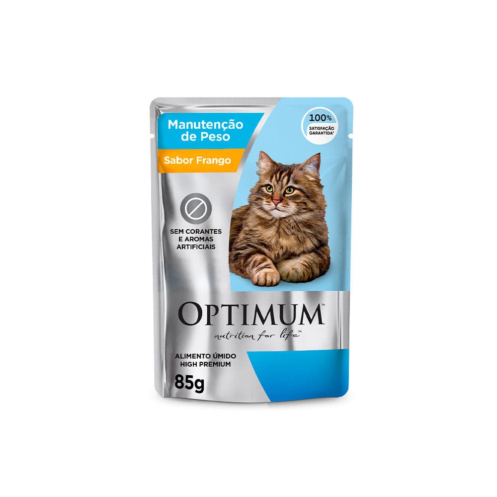 Sachê Optimum Para Gatos Adultos Manutenção de Peso 85g – Mars Petcare