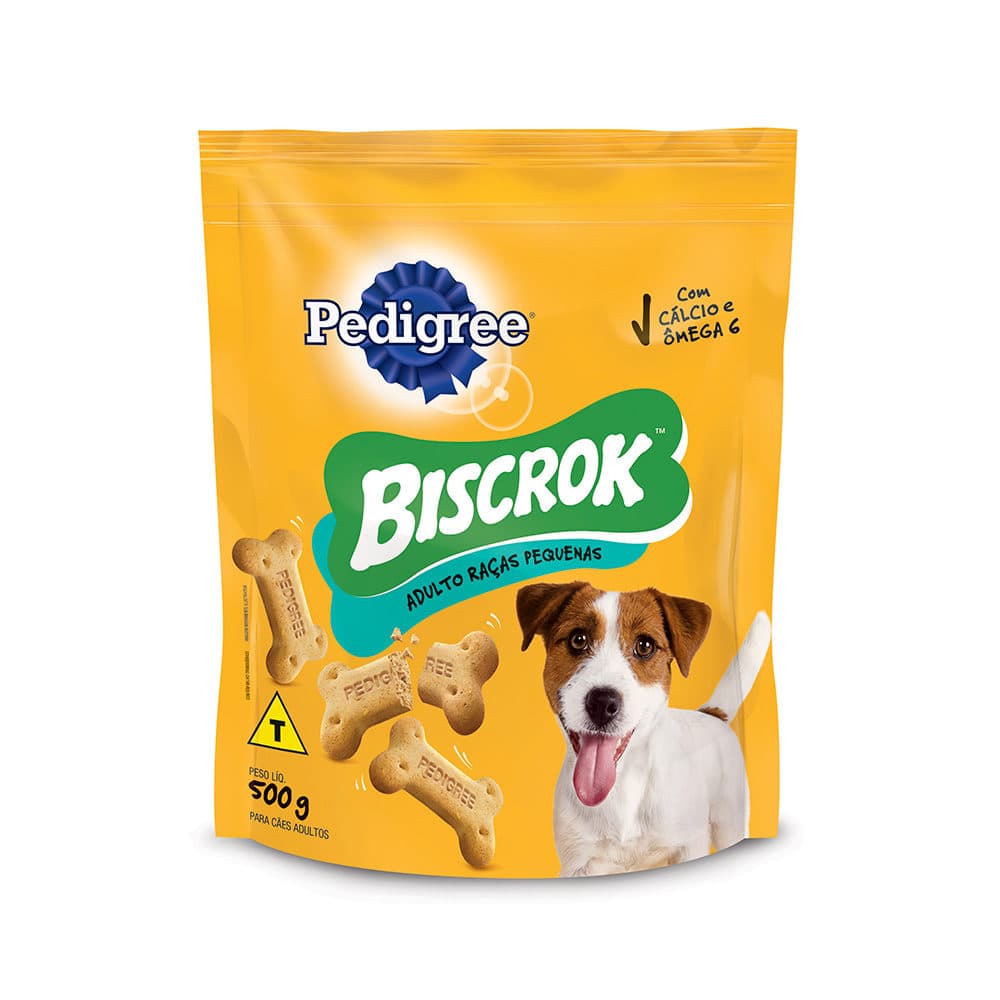 Biscoito Pedigree Biscrok Para Cães Adultos de Porte Pequeno 500g – Mars Petcare