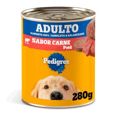 Lata Pedigree Patê Para Cães Adultos Sabor Carne 280g – Mars Petcare