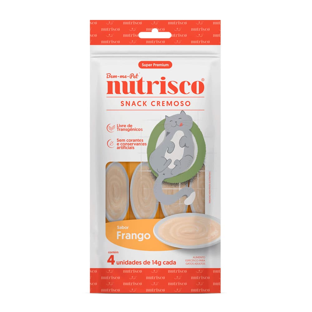 Snack Cremoso Nutrisco Sabor Frango Para Gatos 56g – Nutrisco