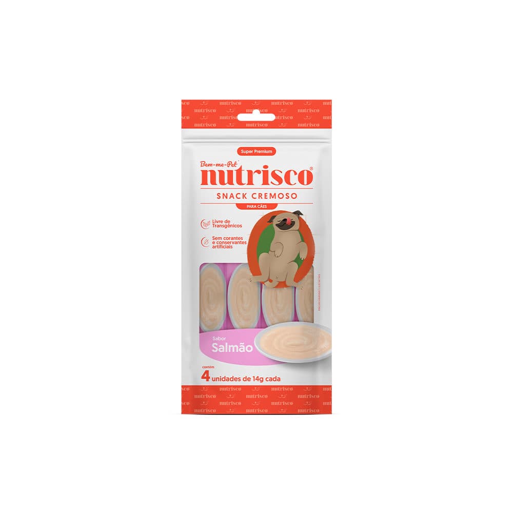Snack Cremoso Nutrisco Sabor Salmão Para Cães 56g – Nutrisco