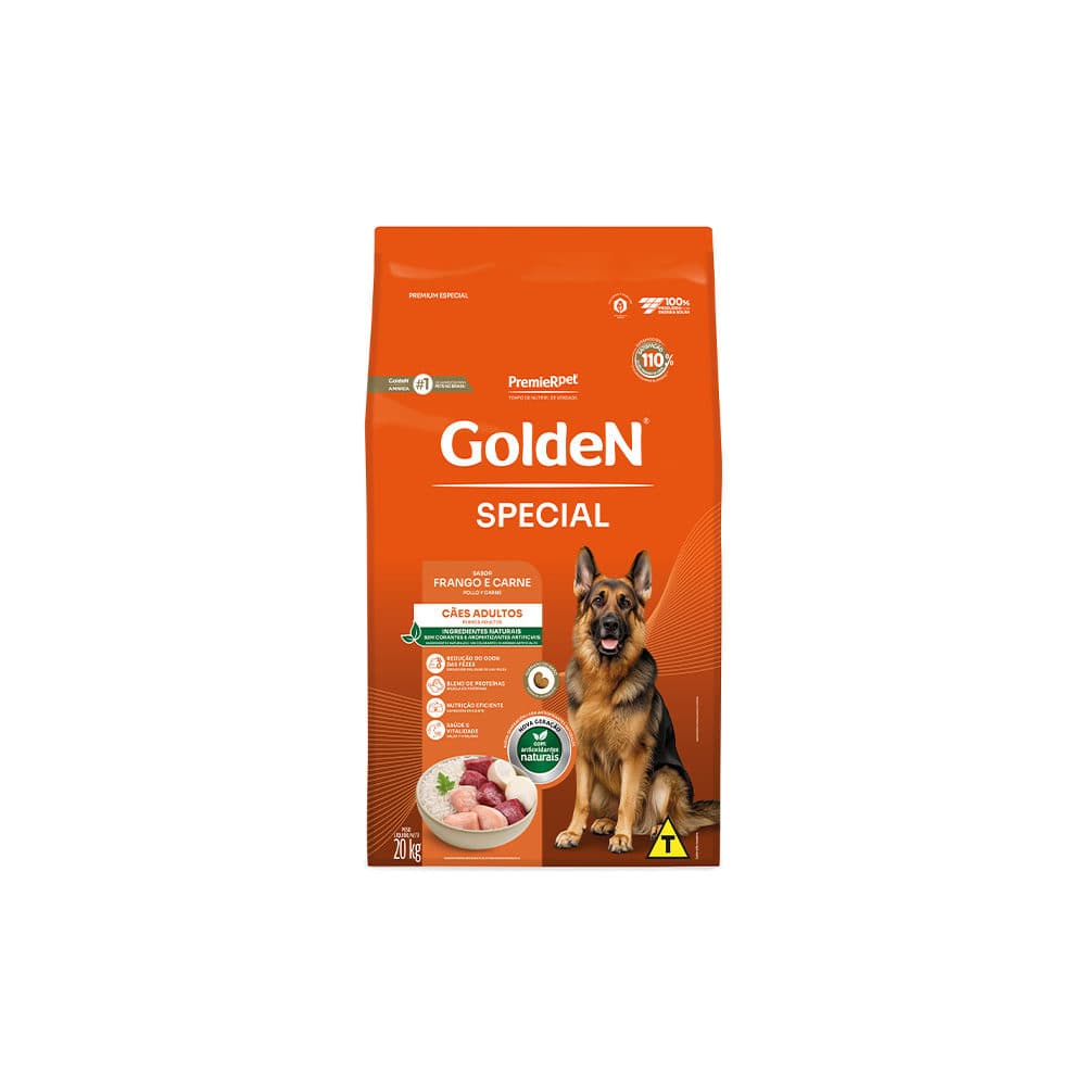 Ração Golden Special Para Cães Adultos de Porte Médio 15kg – PremieRpet