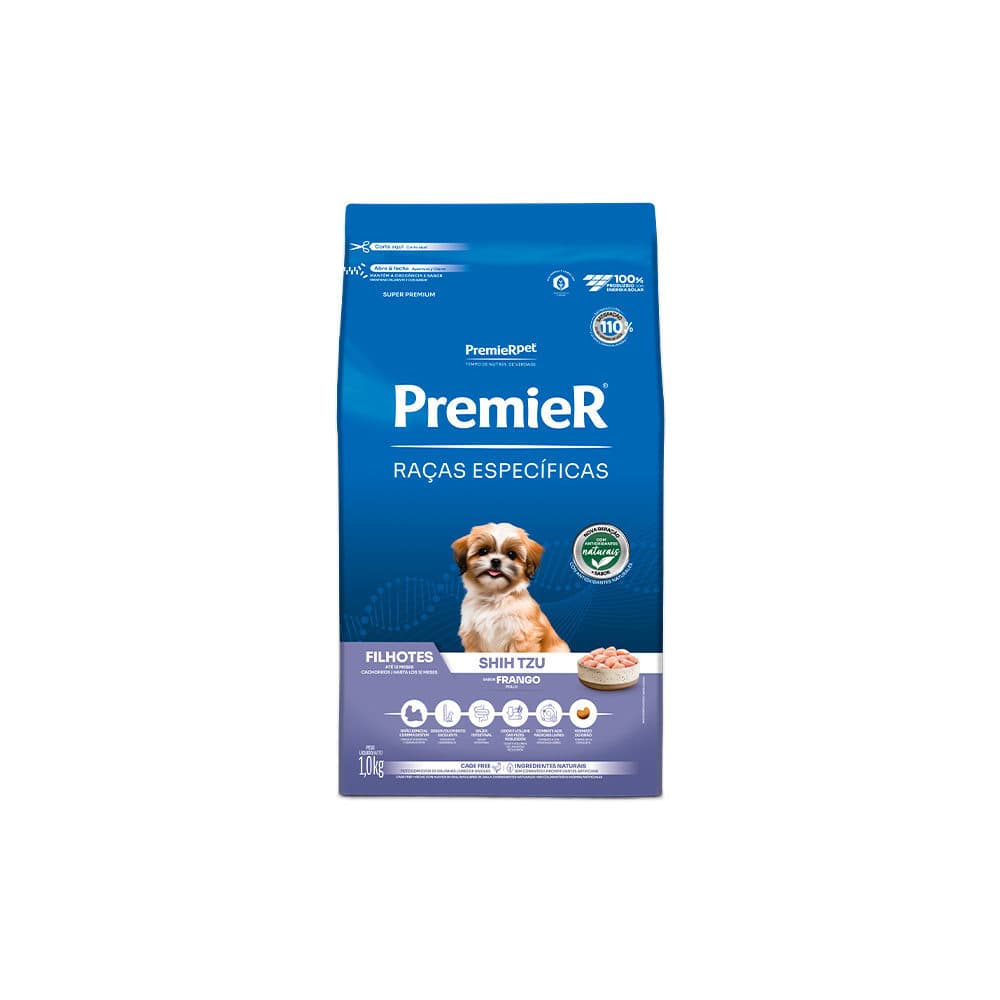Ração Premier Raça Específica Para Cães Filhotes Shih Tzu 2,5kg – PremieRpet