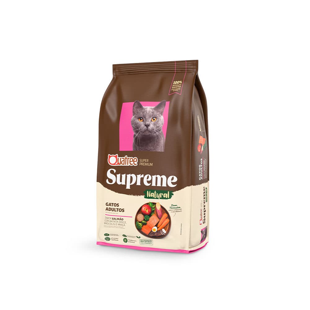 QUATREE SUPREME GATO ADULTO SALMAO 1KG