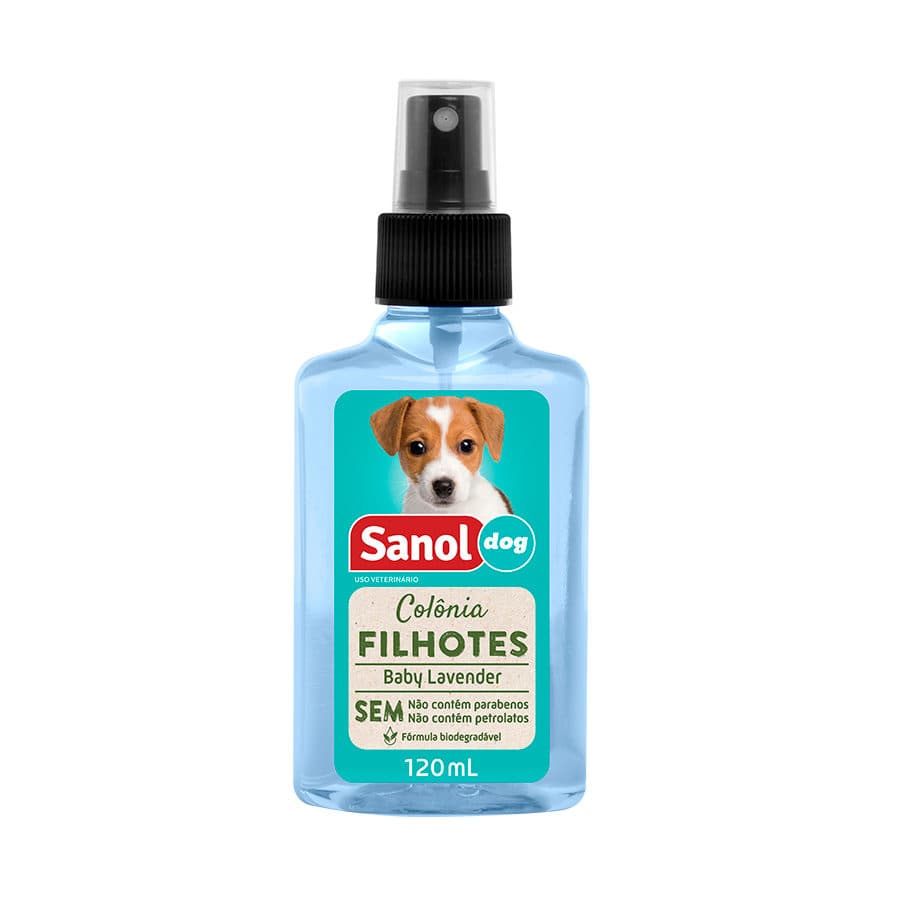 Colônia Sanol Dog Filhotes 120ml para Cães e Gatos – Sanol Dog