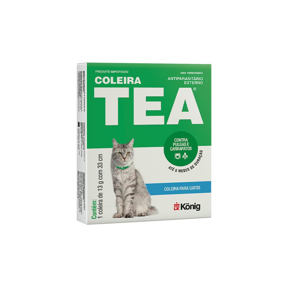 Tea coleira antipulgas gato 33cm